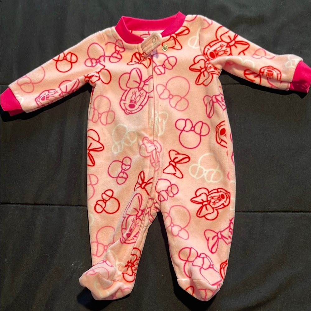 Disney Pink Minnie Mouse Kids One Piece